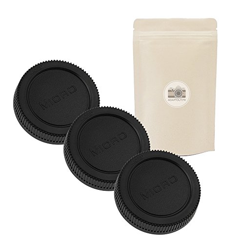 3X M4/3 BO Tapa Trasera para Lente Montura Micro 4/3