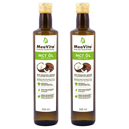 Aceite MeaVita MCT, paquete de 2 (2x 500 ml)