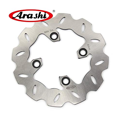 Arashi Rotor de disco de freno delantero para Yamaha YP MAJESTY 250 1996 1997 DX 1998-1999 / DX ABS 1999-2005 Accesorios para motocicletas YP250 Plata 2000 2001 2002 2003 2004