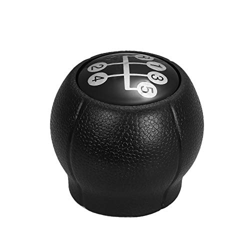 Bola de la cabeza de la perilla de cambio 5 plazos de envío Gear Shifter Knob palillo Head maneta palanca for Opel Astra F G Sintra Tigra Corsa Zafira Vectra B (Color : Black)