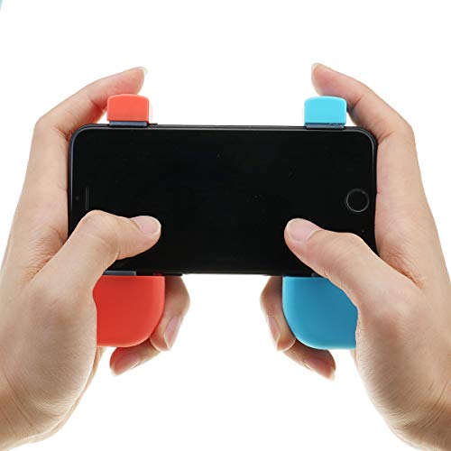 C-FUNN Azul Y Rojo Izquierda Derecha L/R Mango Agarre De La Mano Gamepad para El Teléfono Móvil