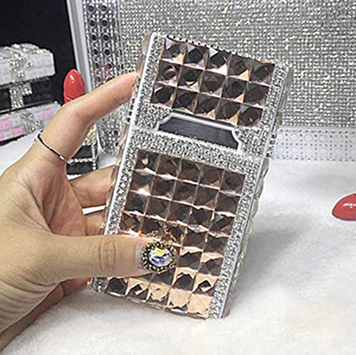 Caja De Cigarrillos con Encendedor - USB Eléctrico De Lujo Recargable Seguridad A Prueba De Viento, Sin Llamas Mini Slim Y Portable Cigar Holder Pocket Box Brillo Rhinestone Cristal,F