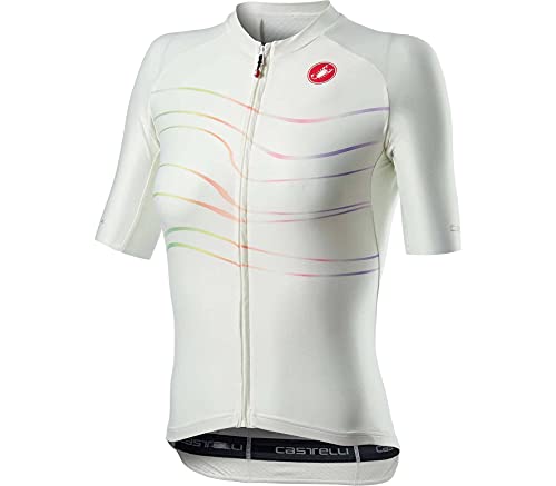 CASTELLI Aero Pro W Jersey Camiseta, Marfil, M para Mujer