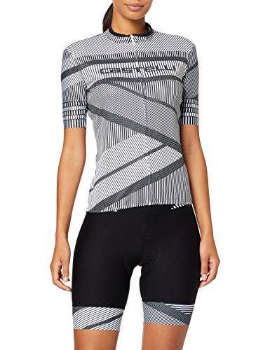 CASTELLI Millerighe FZ Camiseta, Blanco/Negro, M para Mujer