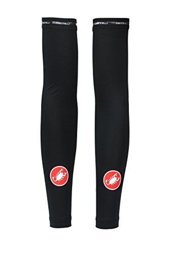 castelli UPF 50+ Light Arm Skins calentadores brazos, Negro, L para Hombre