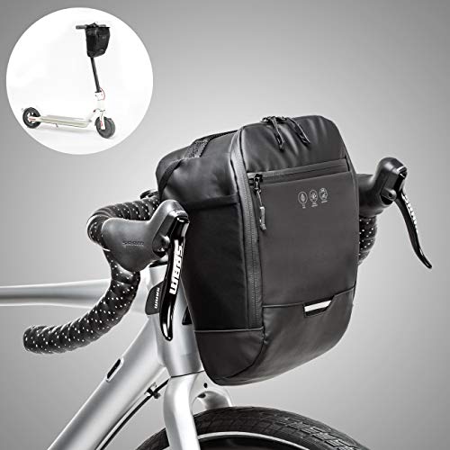 CCKOLE - Bolsa Impermeable para Manillar de Bicicleta, Reflectante, Bolsa para Bicicleta de Carreras, Resistente a rasguños, Bolsa para Cuadro de Bicicleta, Bolsa para Pantalla táctil, Gran Capacidad