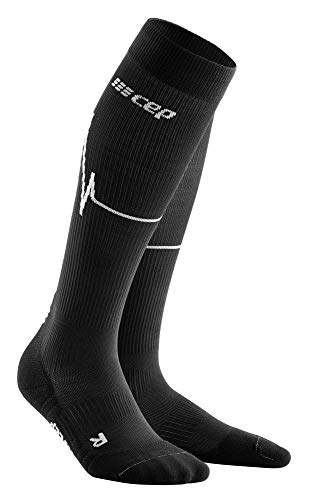 CEP – CALCETINES HEARTBEAT para hombre | Medias deportivas con compresión para un rendimiento óptimo en nubes oscuras | talla V