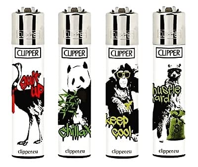 Clipper Original Mechero Serie Callejero Animals 4 Unidades