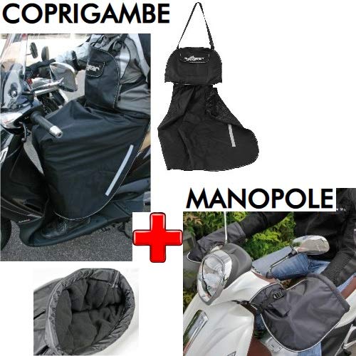 Compatible con Yamaha Axis 50 Cubierta DE Pierna DE Scooter Universal Impermeable + Cubierta DE Manillar Oferta DE Guantes DE Mano Oferta DE Cubierta DE Scooter