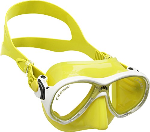 Cressi Marea Jr New Máscara, Unisex niños, Amarillo, 7-13 años