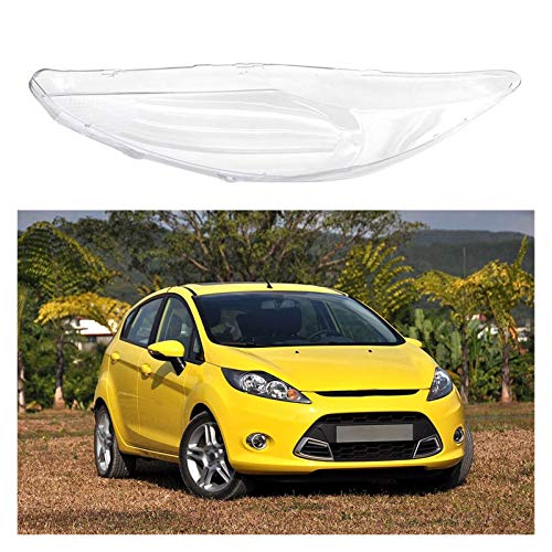 Cubierta faro coche Máscaras De Reemplazo Faro Lente Delantera Faros Transparente Lampshades Cáscara De Lámpara Frontal Izquierdo Faros Cubierta De La Lente Fit For Ford Fiesta 2009-2011