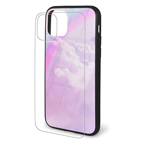 DAWN & ROSE Magic Rainbow Fantasy Cloud iPhone 11 Carcasa de cristal de TPU a prueba de golpes y arañazos para iPhone 11 Pro Max