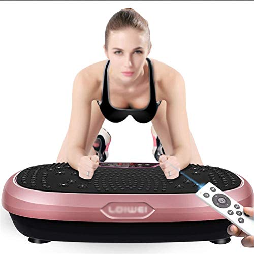 Dbtxwd Entrenadores De Vibración Power Plate Vibration Plate Inteligente para Todo El Cuerpo Fitness Plate Vibration Machine Control Remoto Masaje Magnético