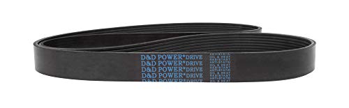 D&D PowerDrive 1015M6 Massey Ferguson correa de repuesto, M, 6 bandas, 101.5 pulgadas de largo, goma