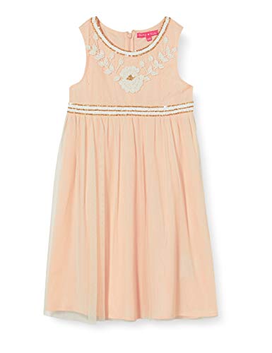 Derhy Megane Vestido de Dama de Honor, Rosa/Nude, 5 años para Niños