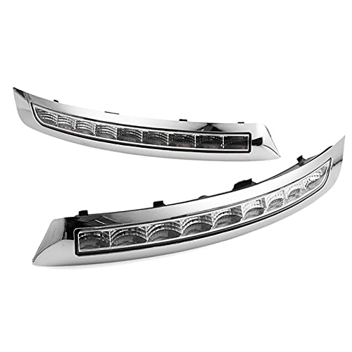 DHTENG® 1pair Coche LED DRL DRL Luces de Funcionamiento Día Luces de Niebla Luces Intermitentes Enciende Luces de señal Parachoques Fog LIGERS FIT para Volvo XC90 2007 200 2007 (Color : White)