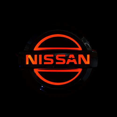 Divertido engomada ​del Coche Para Nissan Qashqai Teana X Trail T32 Juke Sentra Sylphy Almera Versa Coche LED LED LOGO ETIQUETADOR DE LUZ Embligo Emblema Auto Accesorios Coche Cuerpo Decorativa