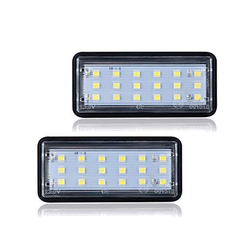 DONGMAO Luces de matrícula，2pcs Número de LED Kit de luz de la Placa de matrícula para L/EXUS LX470 GX470 T/oyota L/y C/ruiser