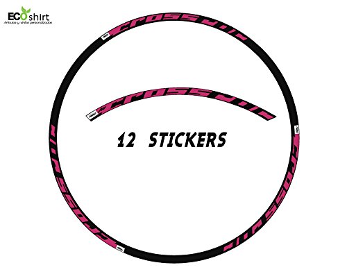 Ecoshirt 3D-CC92-1G55 Pegatinas Llanta Mavic Crossroc 29" Am22 Tire Adesivi Decal Aufkleber MTB Stickers Bike, Fucsia