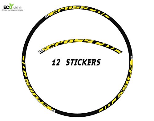 Ecoshirt BM-6OEH-SMTD Pegatinas Llanta Mavic Crossroc 29" Am22 Tire Adesivi Decal Aufkleber MTB Stickers Bike, Amarillo