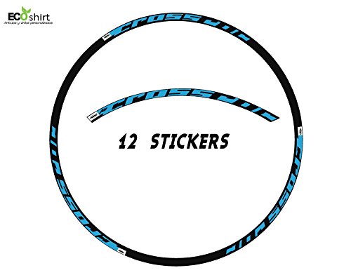 Ecoshirt BM-6OEL-SMTD Pegatinas Llanta Mavic Crossroc 29" Am22 Tire Adesivi Decal Aufkleber MTB Stickers Bike, Azul