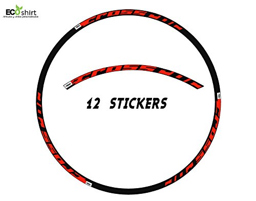 Ecoshirt O1-Y6MM-FETO Pegatinas Llanta Mavic Crossroc 29" Am22 Tire Adesivi Decal Aufkleber MTB Stickers Bike, Rojo