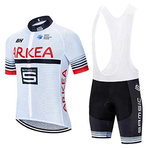 EIDKWTR Maillot de bicicleta y pantalón corto con tirantes para ciclismo de verano, outdoor y MTB