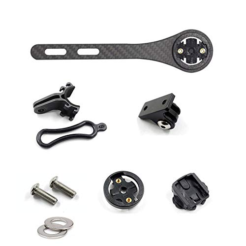 ESEN SP Soporte para computadora MTB con Manillar Integrado para Garmin Edge (Modelos 200, 500, 510, 800, 810 y 1000), Serie de Soporte para computadora y GPS Bryton, Negro Mate/Brillante (Mate)