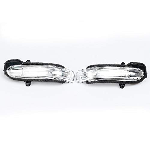 Espejo retrovisor Luz Intermitente Lámpara Encienda A2038201621 indicador del coche de señal del lado de marcador lateral Espejo retrovisor luz Compatible con Mercedes Benz W203 4door 2004-2007 Durabl