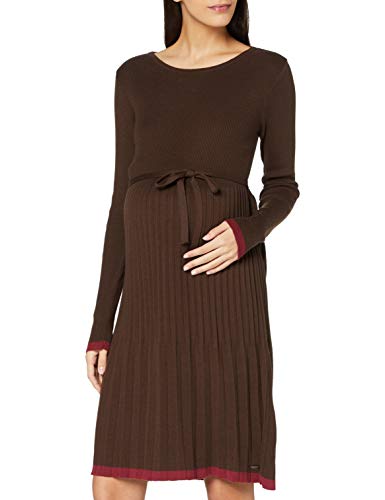 Esprit Maternity Dress Knit LS Vestido, Café-201, M para Mujer