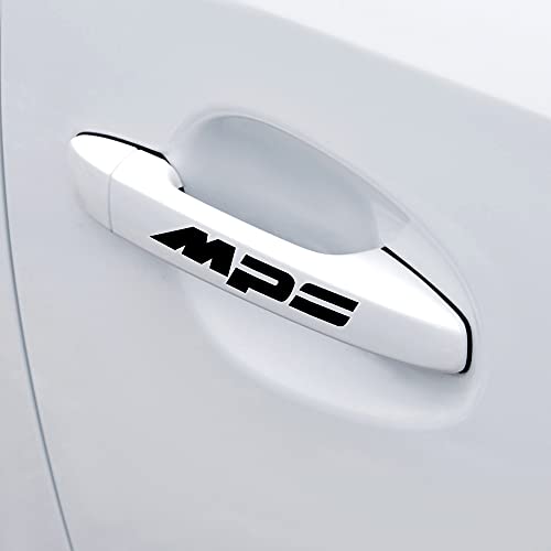 Etiquetas Engomadas De La Manija De La Puerta Del Coche 4pcs, Modelado De La Etiqueta Engomada De La CarroceríA Del Coche, Para Mazda Mps