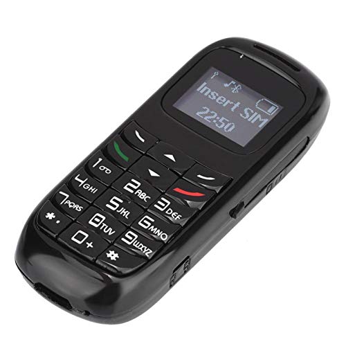 Faceuer Mini teléfono de Bluetooth, Mini teléfono de tamaño pequeño, Auriculares con Marcador Bluetooth para niños(Black)