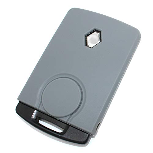 Finest-Folia - Funda para llave, de silicona, para Renault B Megane, Coupé Grandtour, Scenic Laguna, color gris