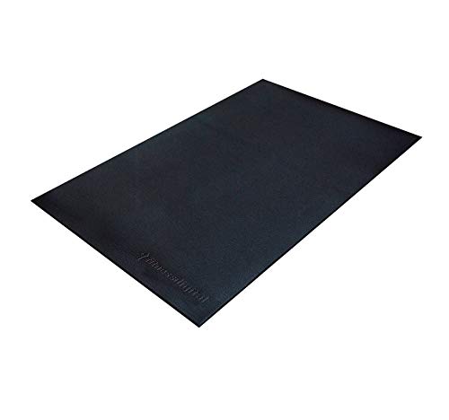 fitnessdigital Protector de Suelo Esterilla Color Negro (227 x 90cm) - Cintas de Correr, Bicicletas elípticas, Bicicletas estáticas, máquinas de Remo, Equipo de musculación etc.