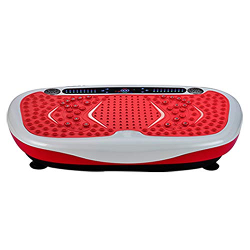 Flashing lights Plataforma Vibratoria,Máquina De Ejercicio Entrenamiento Anti-Deslizante,120 Niveles, Control Remoto, Música Deportiva MP3,para Perder Peso Rápida,Bandas De Resistencia