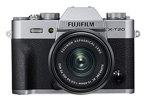 Fujifilm X-T20 - Kit de cámara Evil de 24 MP y Pantalla de 3"con Cuerpo y Objetivo XC 15-45 mm, Plata