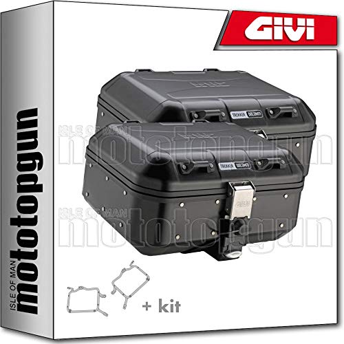 givi portamaletas lateral + maletas lateral trekker dolomiti dlm30bpack2 compatible con honda vfr 800 vtec 2004 04