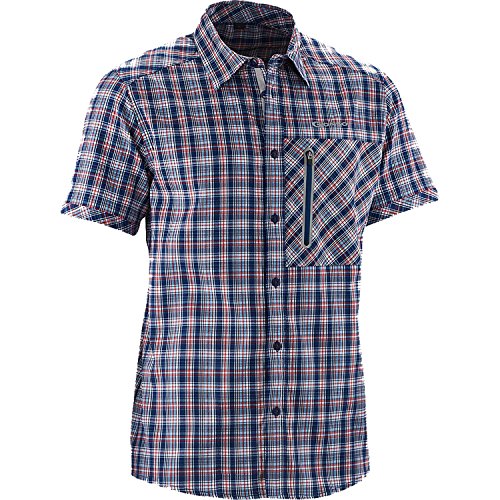 Gonso Stefan HE de Bike Camisa 1/2 Arm Camiseta y Camiseta, Primavera/Verano, Hombre, Color Estate Blue/Alaskan Blue/Fire, tamaño Small