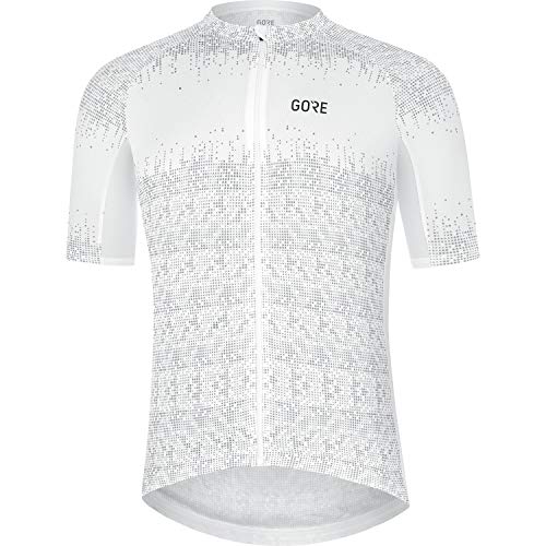 GORE WEAR Maillot de manga corta Magix para hombre, L, Blanco