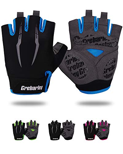 Grebarley Guantes de Ciclismo,Guantes MTB,Adecuado para Ciclismo de Montaña,Todo el Vehículo de Terreno,Bicicleta de Montaña,Guantes de Verano para Hombre/Mujer …