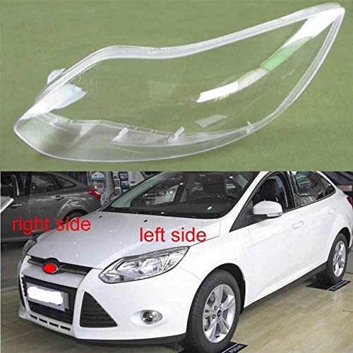 GSDGBDFE Cubierta de Faros Faro Frontal Cubierta de Vidrio Pantallas Transparentes Lámpara de lámpara Máscaras de cáscara de Faro Cubierta Lente Ajuste para Ford para Focus 2012 2013 2014 2015 2015