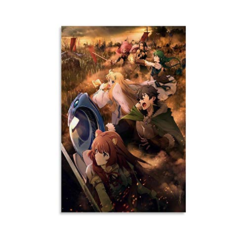 IEJDA The Rising of The Shield Hero Anime Tate No Yuusha No Nariagari Póster decorativo lienzo de pared para sala de estar y dormitorio, 40 x 60 cm