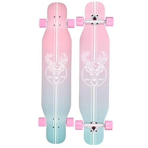 IG Longboard Monopatín 43Inches Largo X9.8 Pulgadas de Ancho Cubierta de Arce Le Longboard Hechos para Adultos, Niños/Niñas/Jóvenes de Carga Máxima de 220 Libras,# 2