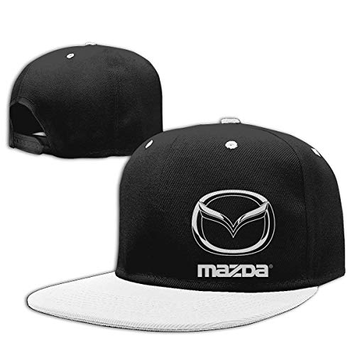 II Design The White Mazda Logo Cool Hats for Mens White Sombreros y Gorras