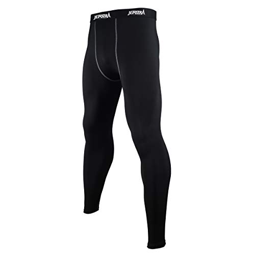 JEPOZRA Mallas Running Hombre Leggins Compresion Deporte Pantalon Gimnasio Hombre Mallas Correr para Fitness Futbol Baloncesto