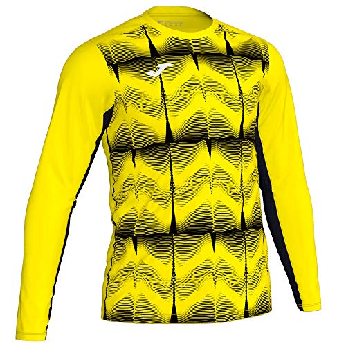 Joma Camiseta M/L Portero Derby IV 101301 Amarillo Fluo Fashion Camiseta Hombre, 101301_061_S, Amarillo Fluo, S