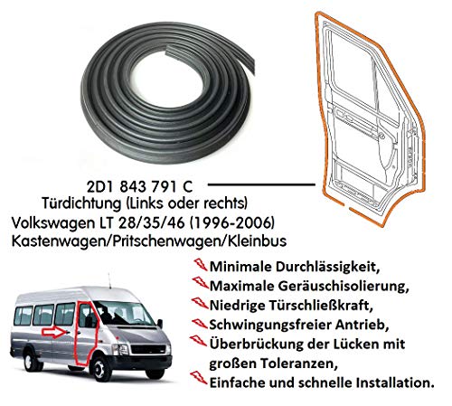 Junta de puerta Transporter LT28 LT35 LT46 (96-06) (izquierda o derecha) 2D1843791C