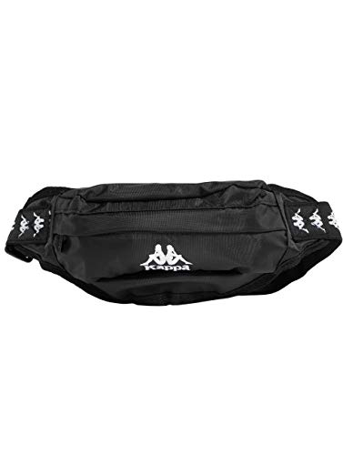 Kappa 3036YM0 Bolsa de Cintura para Adultos, Negro (Black White), talla S