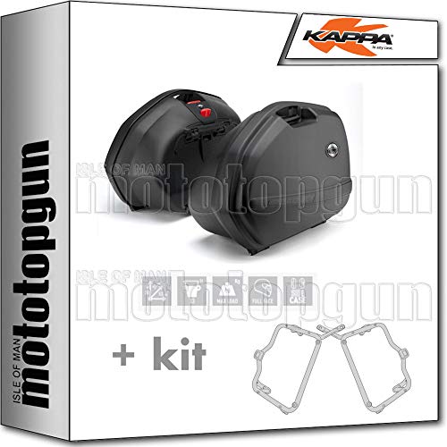 KAPPA MALETAS LATERALES K33N 33 LT + PORTAMALETAS LATERAL MONOKEY COMPATIBLE CON HONDA VFR 800 VTEC 2010 10 2011 11