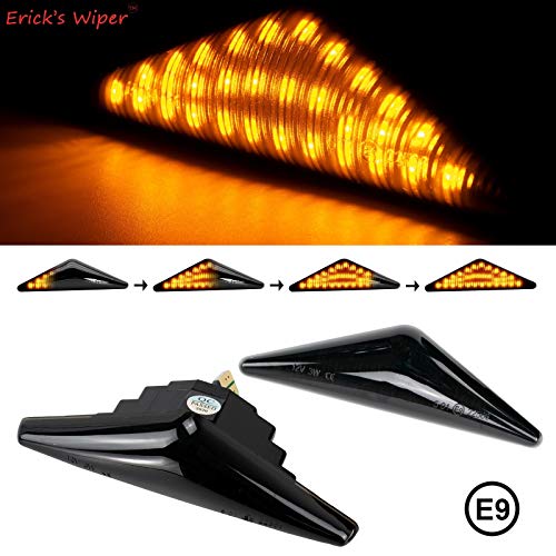 Lámpara de marcador lateral de la señal de giro del coche LED LED AMBER FLOTHING STROBE LIGHT INDICADOR ACCESORIOS PARA FORD MONDEO MK3 FOCUS MK1